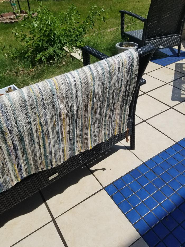 rug drying in the sun