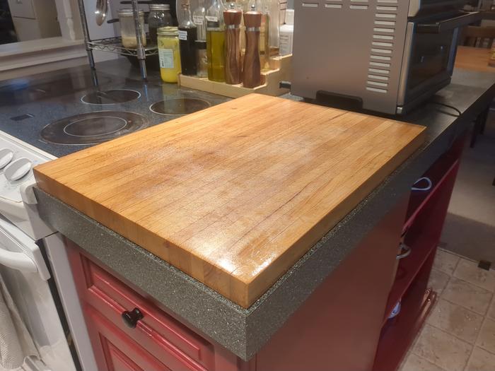 The butcher block (after).