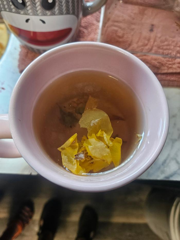 Rose petal tea