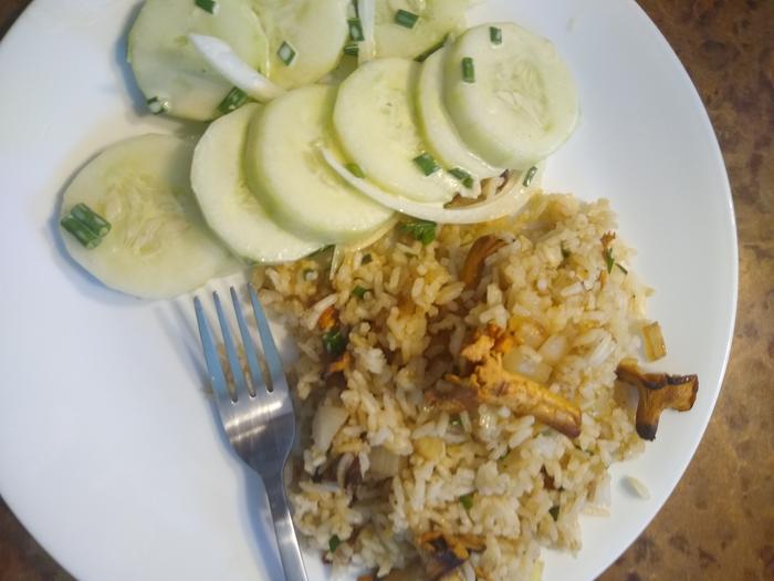 And my chanterelle fried rice