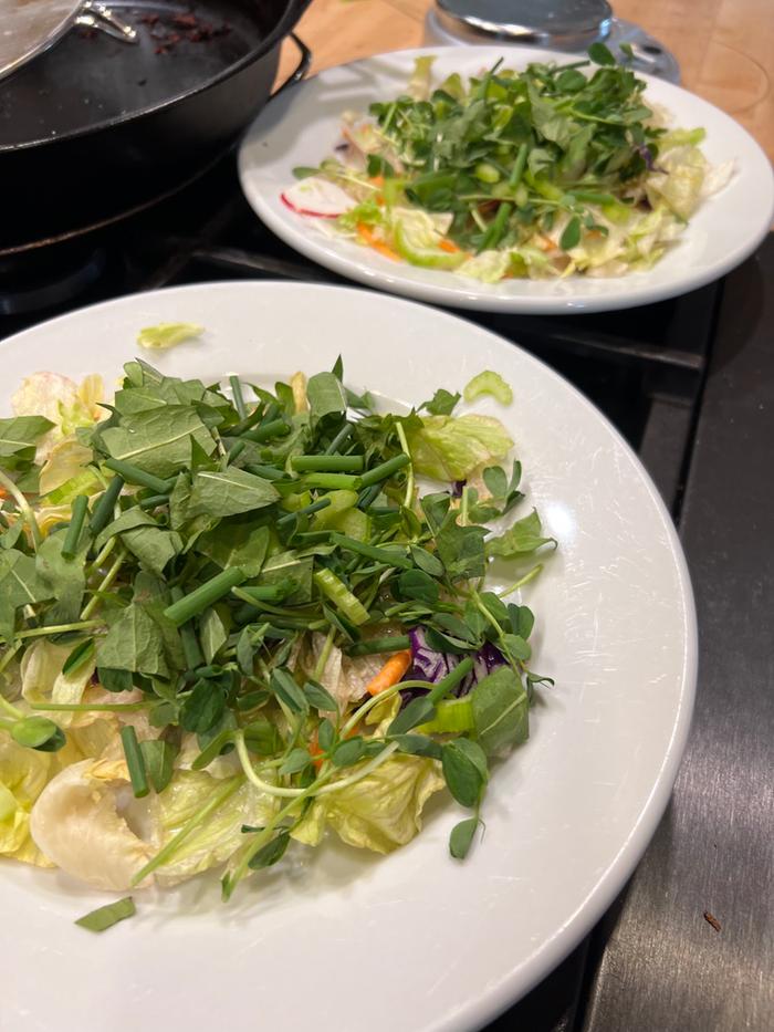 Dandelion salad.