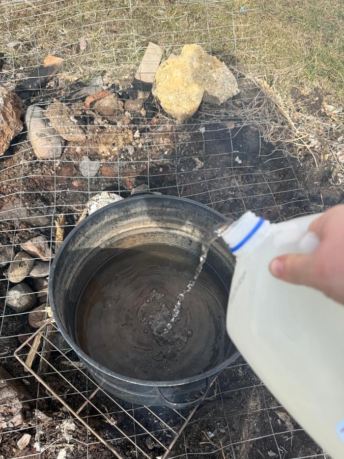 I filled the pot to nearly to the top with about 8 gallons of sap!