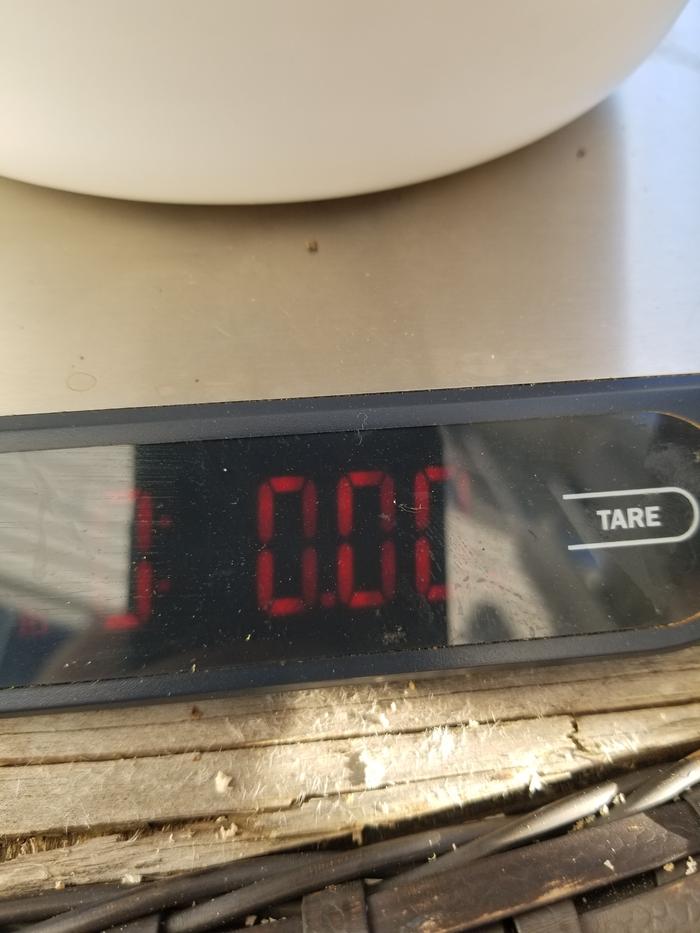 zeroed scale 