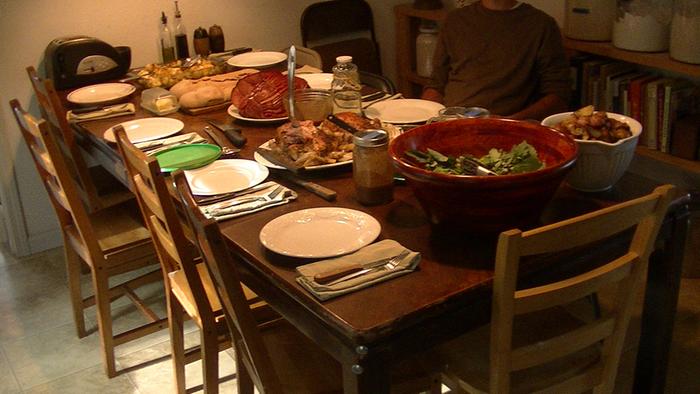 Roast chicken and ham