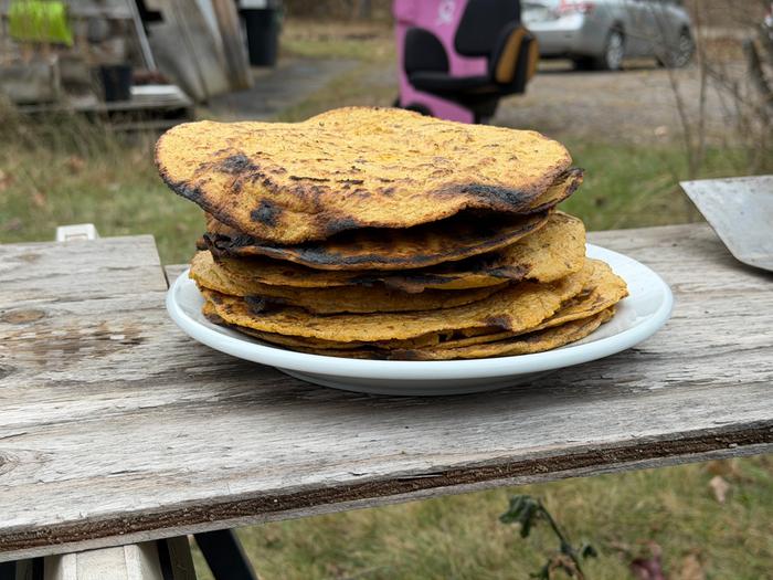one stack bound for the freezer