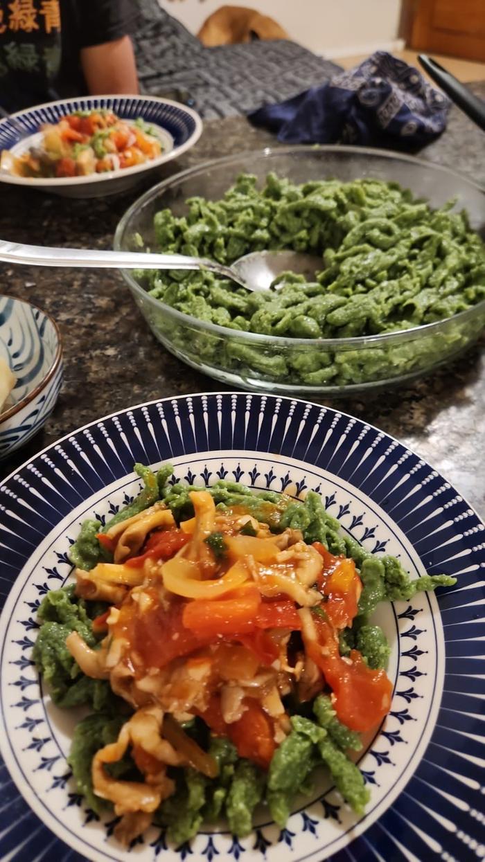 green spatzle