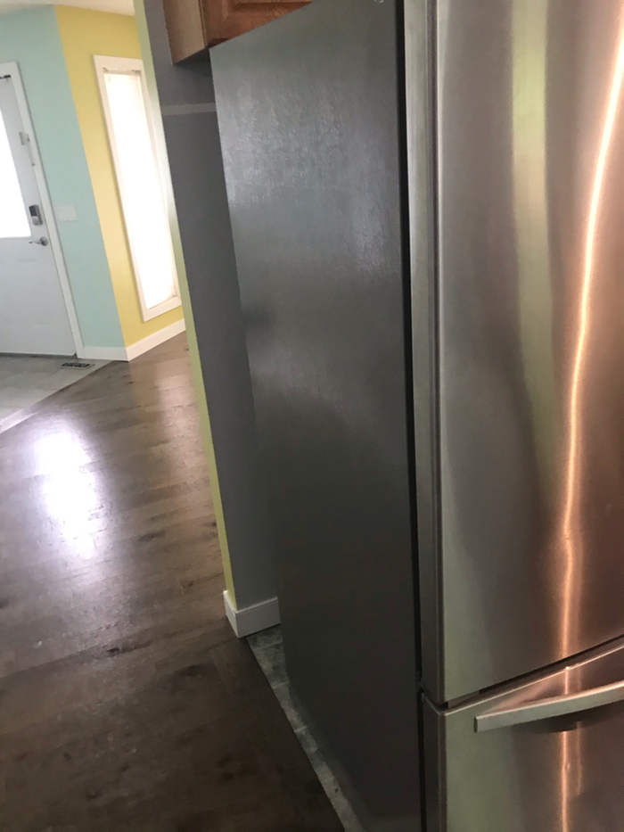 The clean side of the fridge