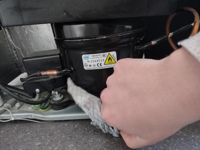 I used just a cloth to wipe away the dust to avoid damaging any of the electrics
