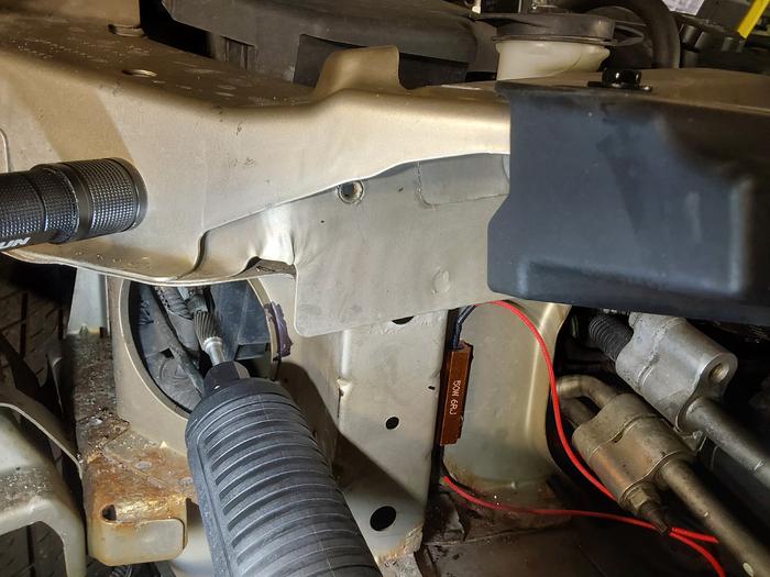 Time to mod the sheet metal with a die grinder