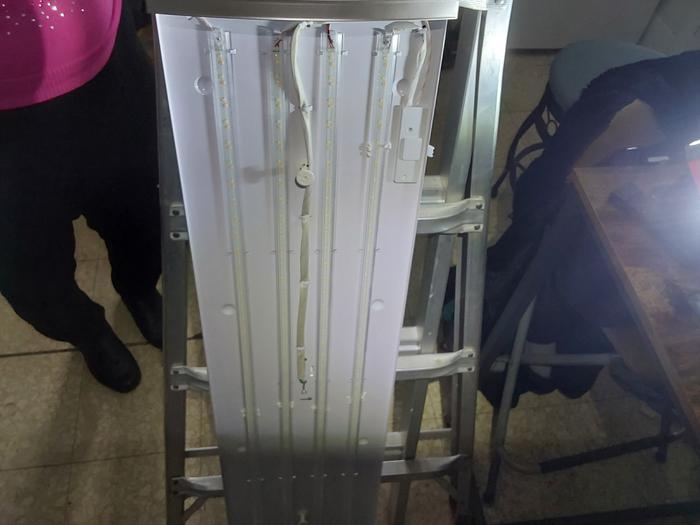 The new LED light fixture 