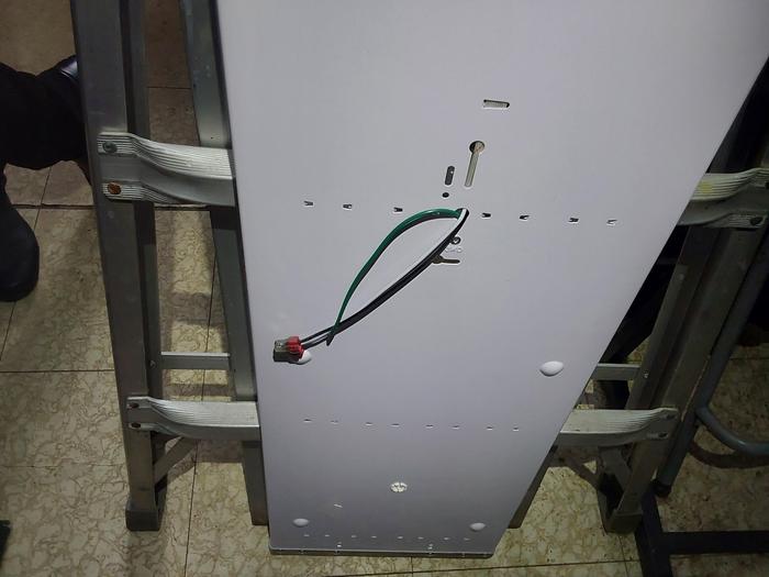 Fancy tool-less spring connectors, except for the ground wire