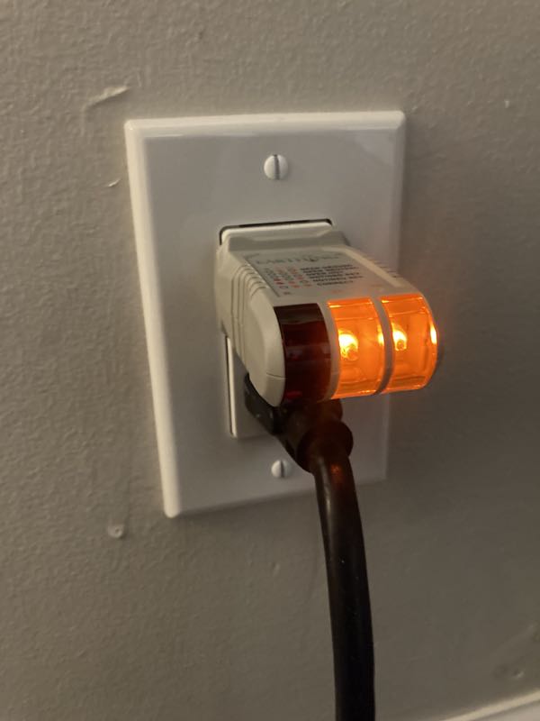 Finished 3-prong outlet, testing correctly