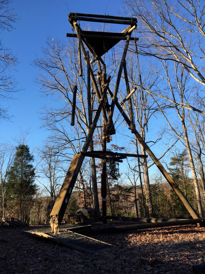 Climbing tower