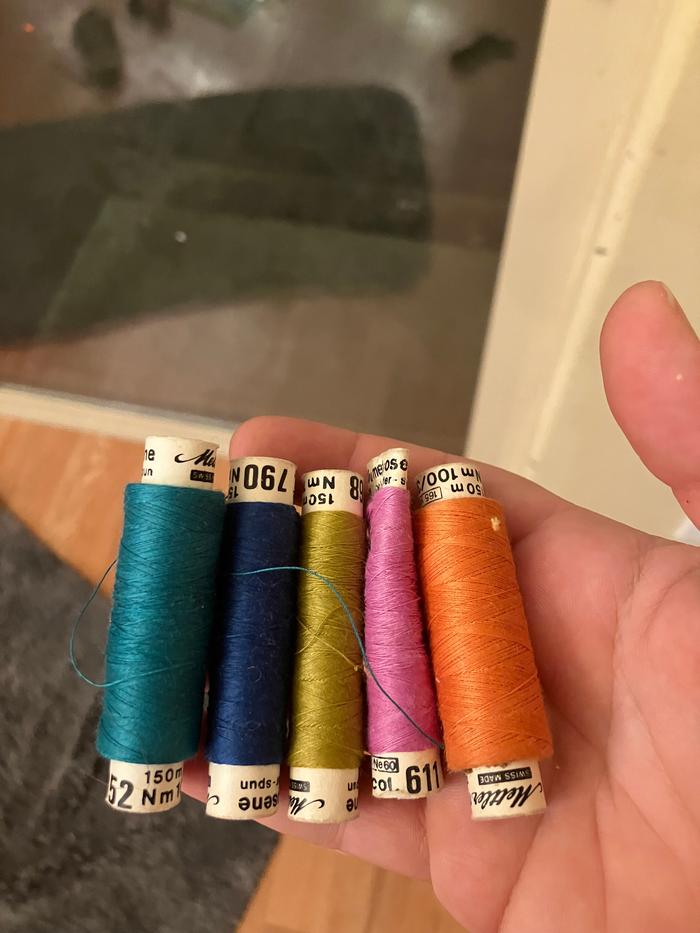 The threads I chose.