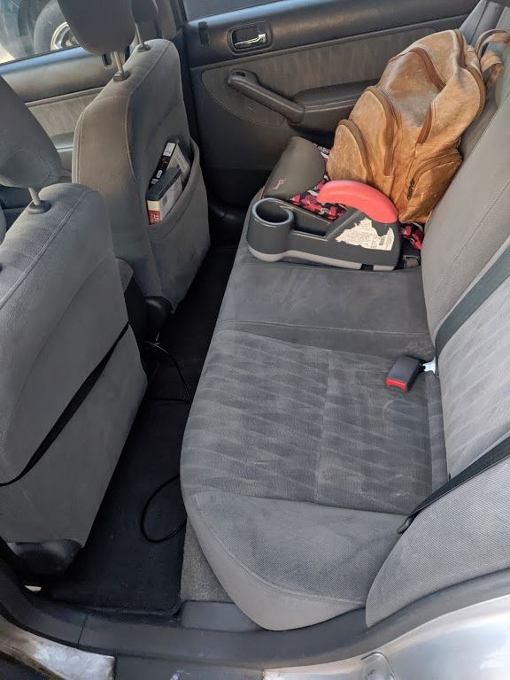 cleaned back seats of my car