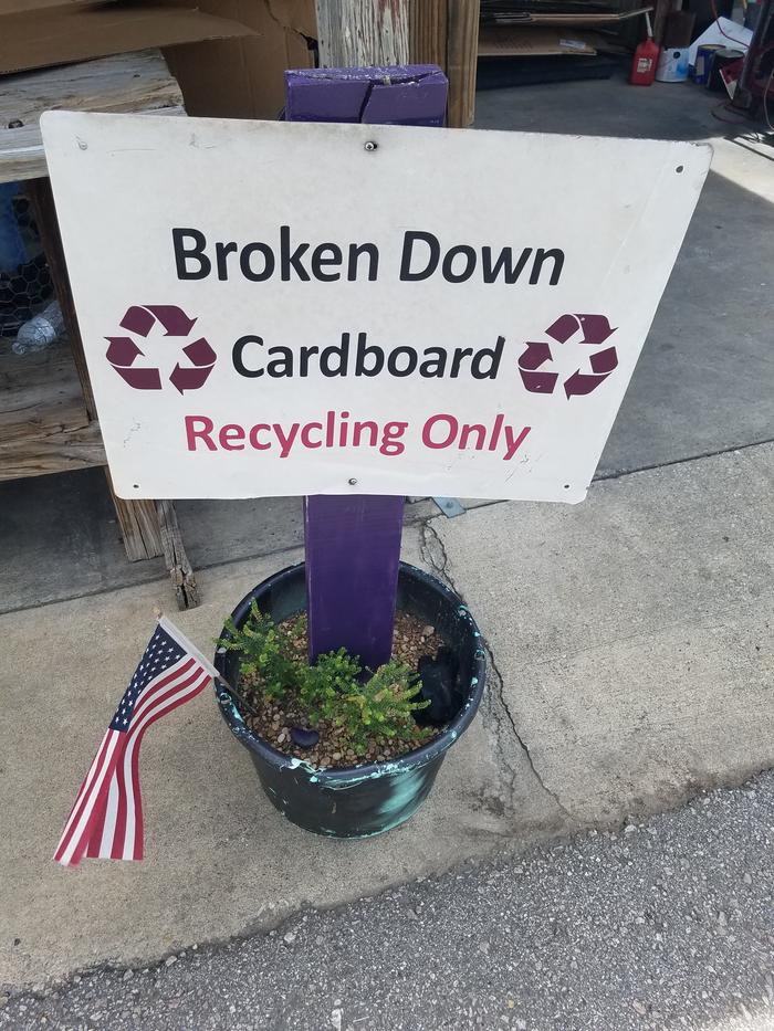 Break down your cardboard