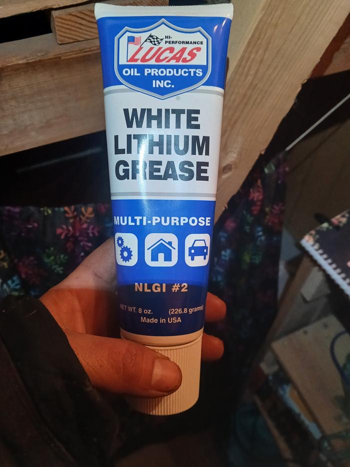 The product I used to grease these hinges 