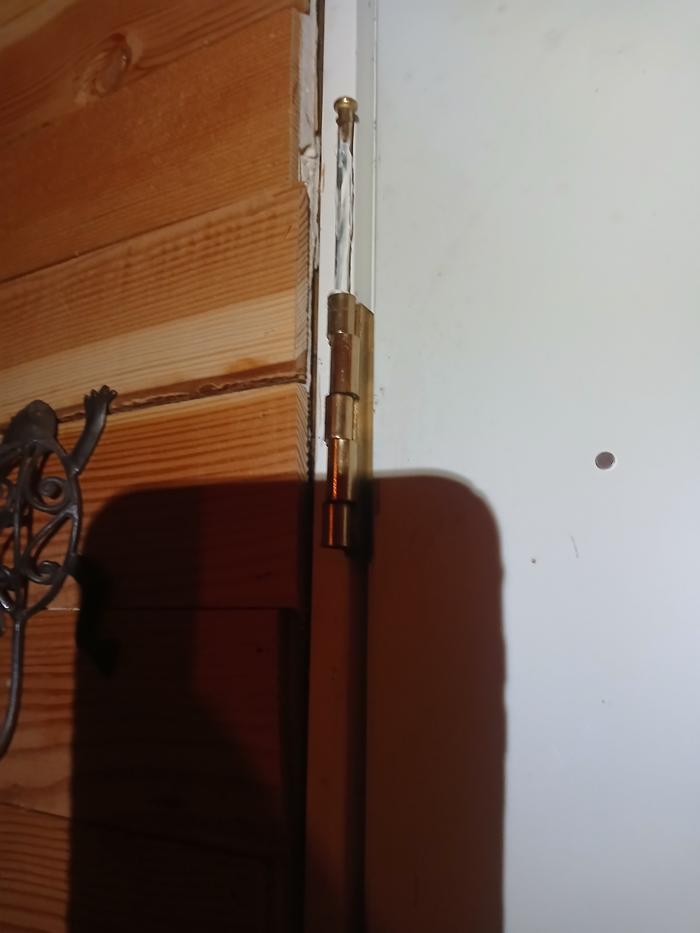 Removed top hinge pin 