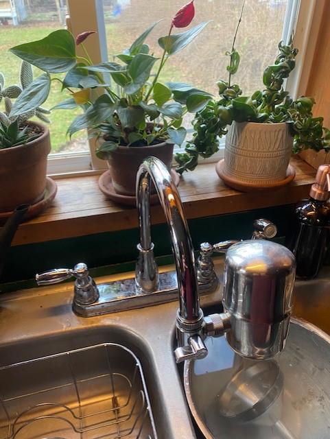 Kitchen Sink - Source is municipal water from village wells