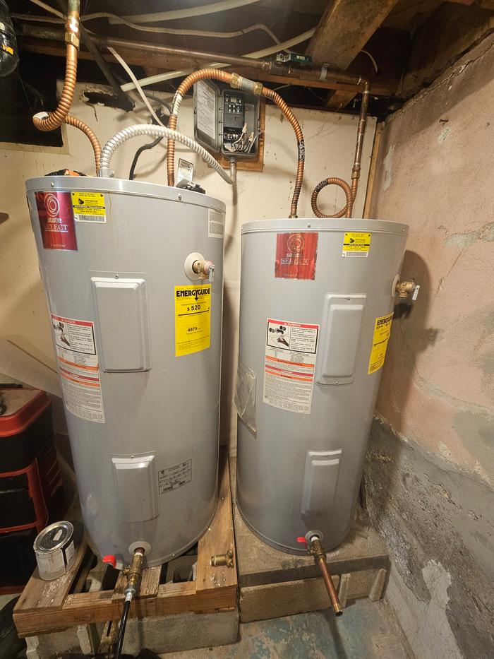 Water heaters before