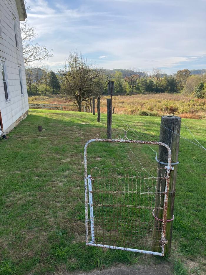 The electric fence and gate to be removed