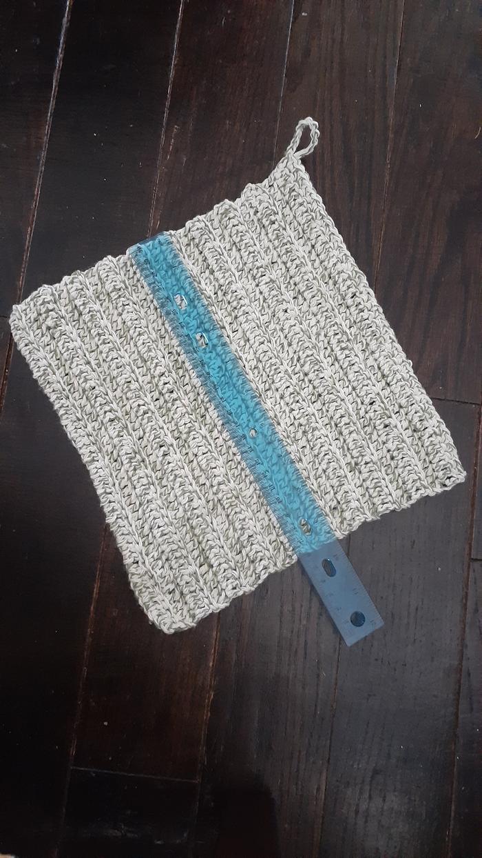 Finished dishcloth