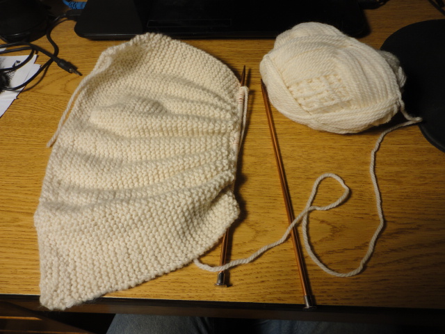 The knitting continues.