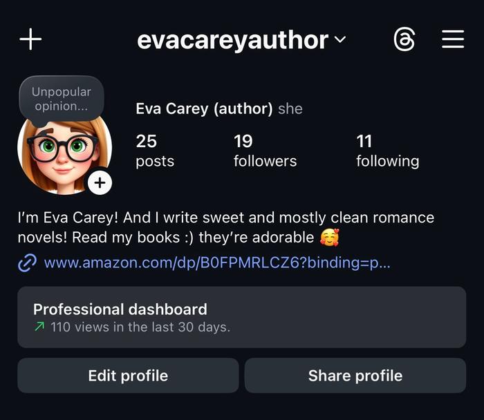 Not sure if this is absolutely necessary for the BB, but I made an instagram page where I share fun facts about myself, my books and sometimes book and music recommendations. Plus the occasional book quote that brings me joy. :)