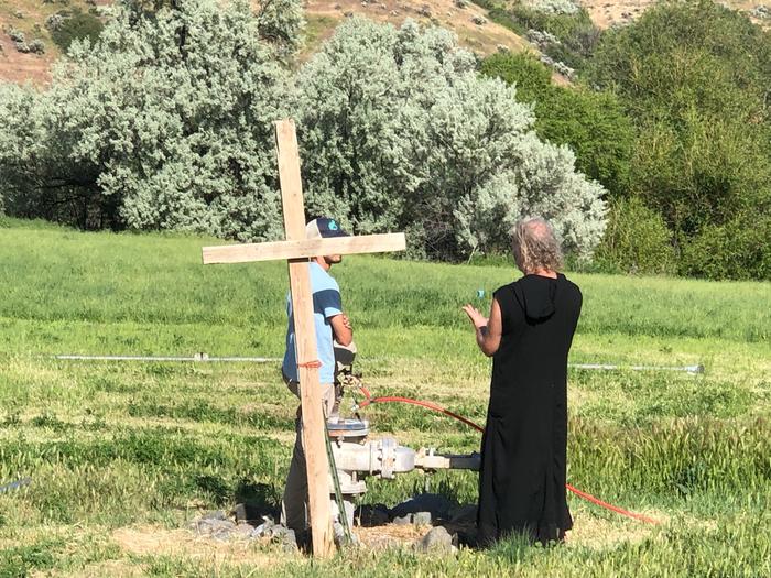 Planting ritual costume. I'm not Christian, so this can be thought of as two different traditions coming together for a planting ritual.