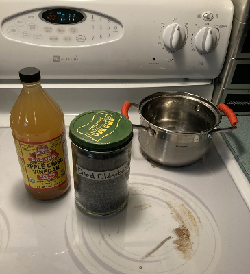 stovetop and ingredients