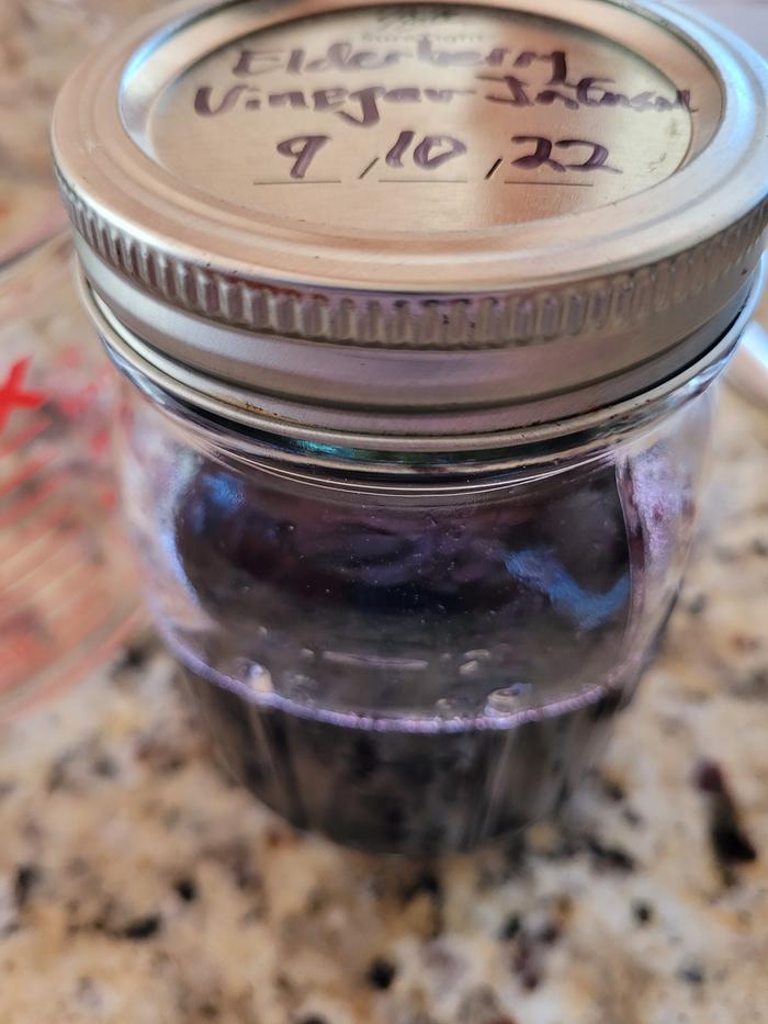 Finished in labelled jar.