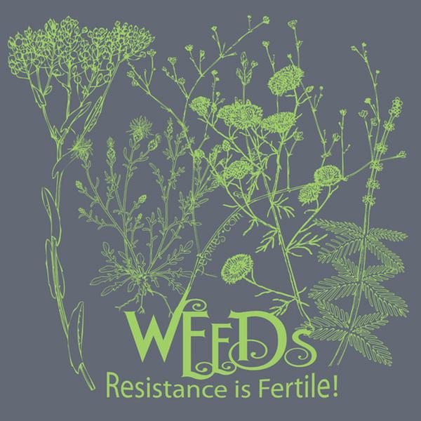 [Thumbnail for Weeds-tee-Fertile-graphite-with-green-print.jpg]