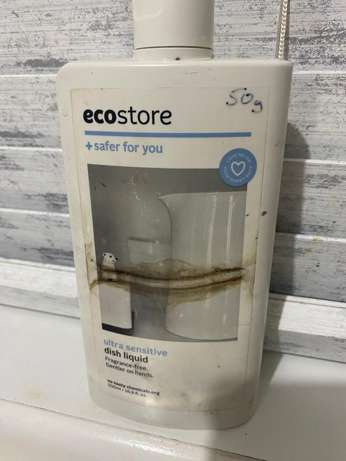 Eco store ultra sensitive dish liquid