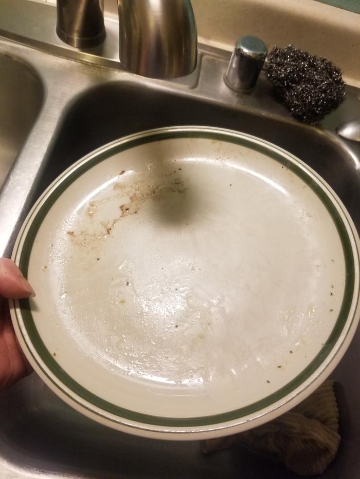 dirty plate