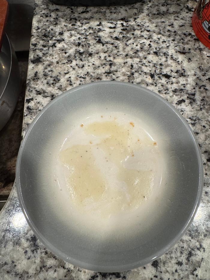 here’s the oily dish. 