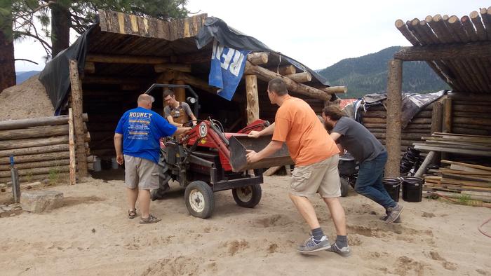 tractor at basecamp