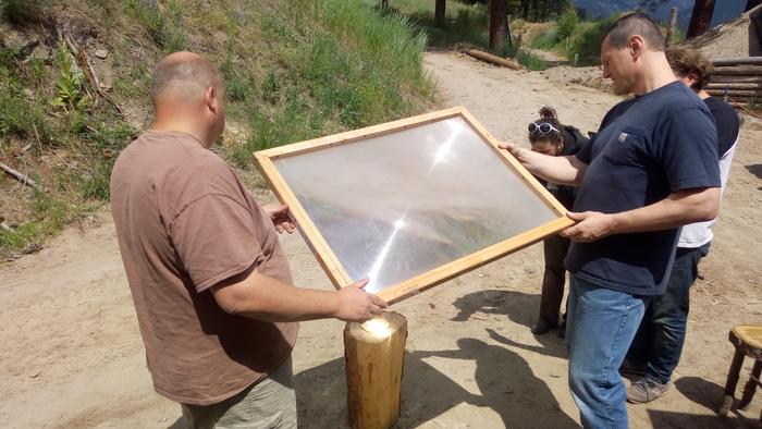 Making toast with Fresnel lens