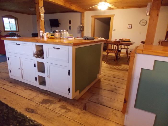 kitchen island leaf down