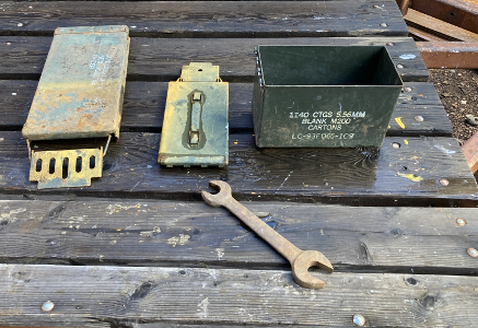 found wrench and ammo can parts