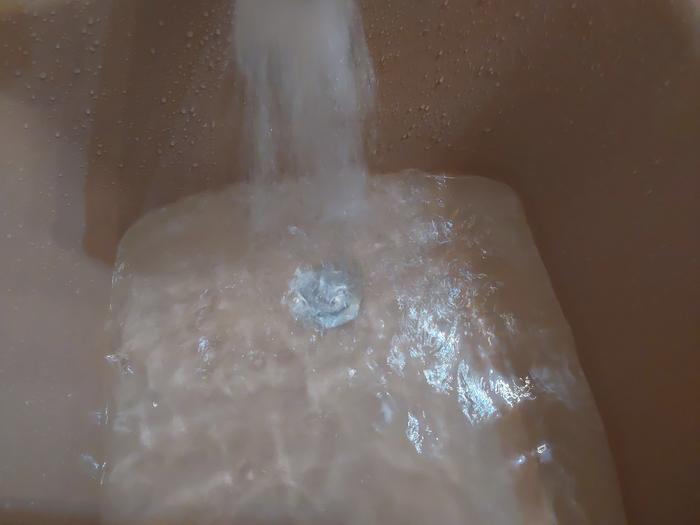Added a little soap to better show the slowdown. 