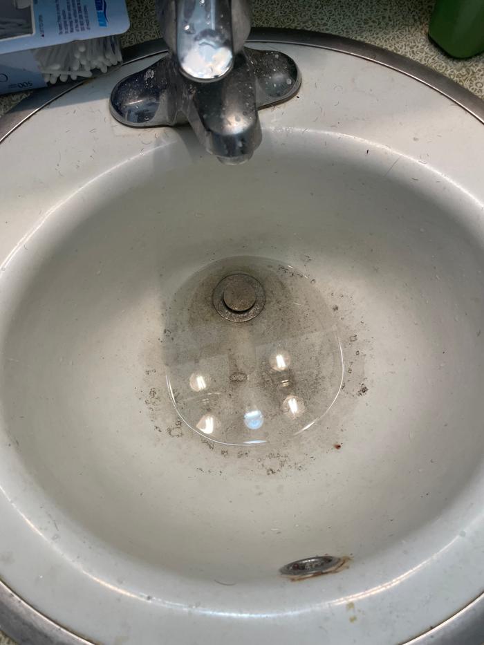 Before: Sink draining super slow