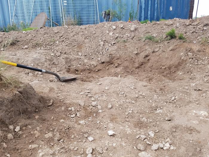 My caliche land and pond I had dug by hand.