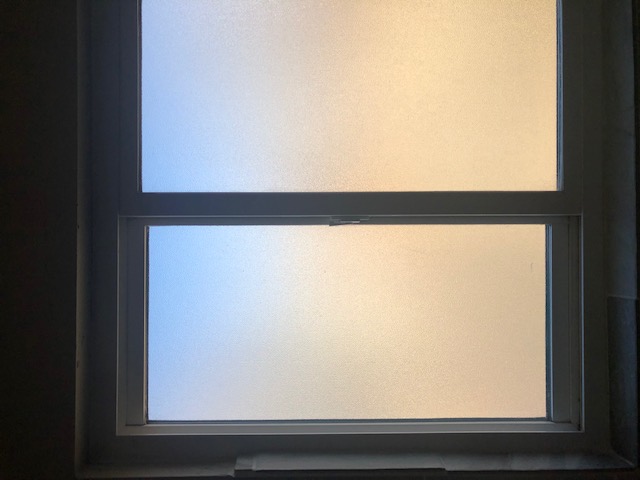 After bathroom window