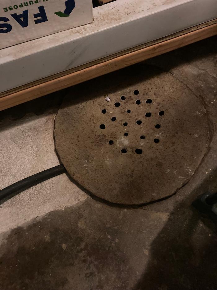 Into the drain