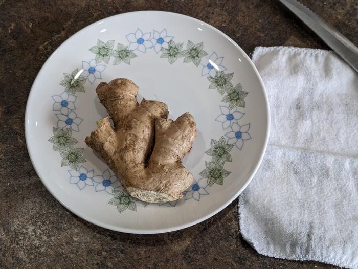 Ginger root, bought from the store