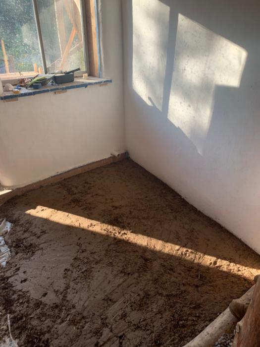 Cob floor progress