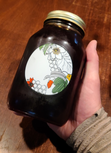 Honey from JCB in western North Carolina. Thanks, man!