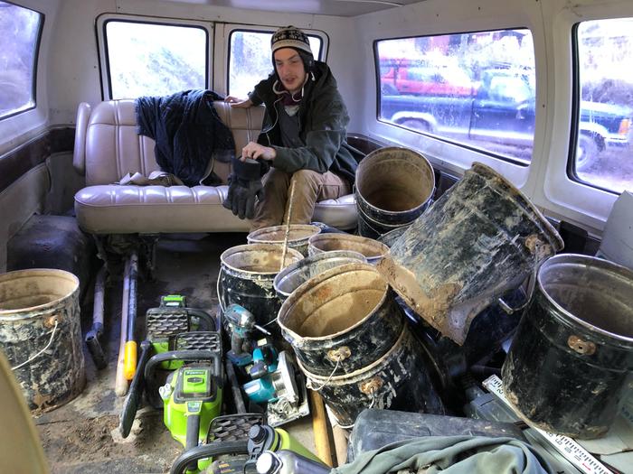 more tools fit in the van with the seats out. 