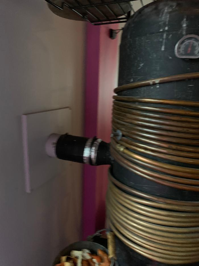 Copper water heater for hot tub