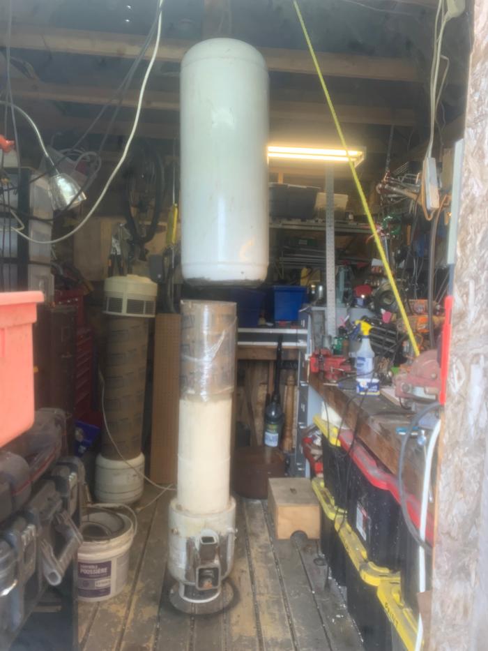 Bell over riser using winch
